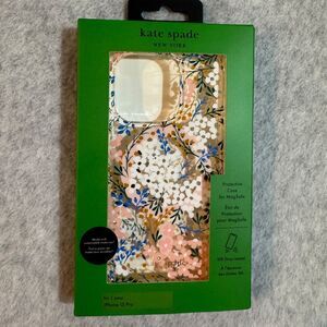 NEW KATE SPADE Apple iPhone 15 Pro MagSafe Case Pink Blooms Wildflower Nature